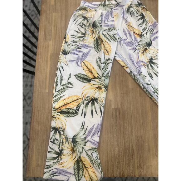 Philosophy Flowy Stretch Pants|Floral Tropical Design|Size Medium - Picture 5 of 9